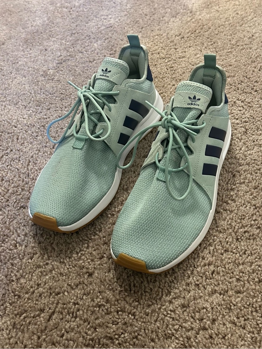 Adidas Originals X_PLR Sneakers Green Tint and Tech Indigo Men’s Size 11.5